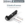 SORWDUERM Black Thumb Turn Euro Cylinder Door Lock, Anti-Bump Anti