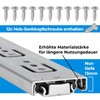 Set of 2 drawer Rails, Drawer Slides, Full Extension, Telescopic