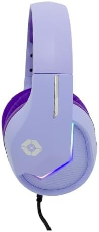 Vortred Diadema Axolotl Gamer Inalámbrica RGB 3.5mm Color Morado