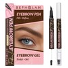 Liquid Eyebrow Pen,Waterproof Smudge Proof 4D Brow Pencil, Long-Lasting Natural