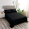 Sfoothome Black Fitted Sheet, 14 Inch Pocket Deep, Microfiber Sheets,