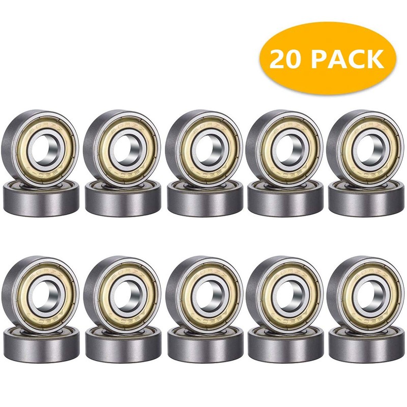 608 ZZ Ball Bearings, 20 Pieces 608zz Metal Double Shielded