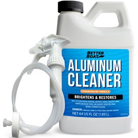 Better Boat Aluminum Cleaner and Brightener Restorer, Removes Stains and Oxidation, Acid Wash for Pontoon Boats, Jon Boats, Canoes, and Aluminum Surfaces