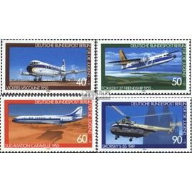 Berlin (West) 617-620 (Complete.Issue) unmounted Mint/Never hinged ** MNH 1980 Youth Brands - Aviation (Stamps for Collectors) Airplanes/Balloons/Zeppelins/Aviation
