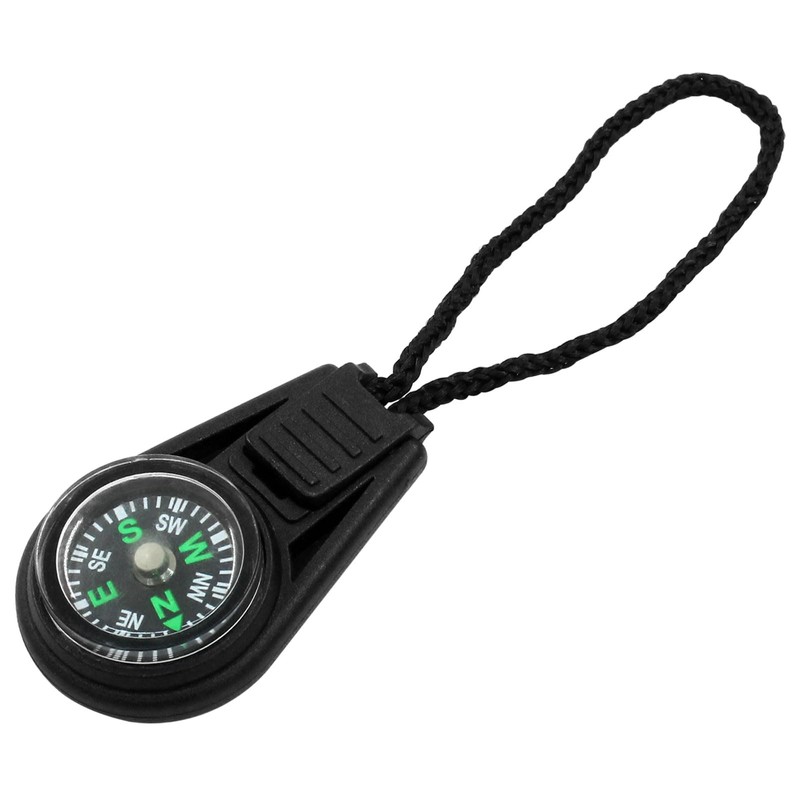 Kemcatui 10Pcs Mini Compass Bulk, Zipper Pull Tiny Compass Keychain