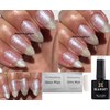 Bluesky Gel Nail white glitter Crystal Pearl White Snowflake White