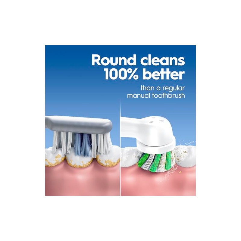 Oral-B Pro 100 3D White, Battery Toothbrush, White