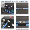 Tnisesm 240 Pcs Non-Insulated Butt Connectors Assortment Kit,Seamless Uninsulated Butt