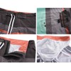 Nonwe Men's Sportwear Quick Dry Swim Trunks with Lining Gray