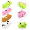 12 Pcs Toothpaste Tube Squeezer Dispenser Toothpaste Clips Cartoon Animal