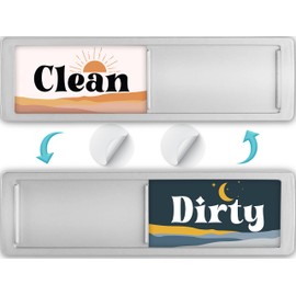 Dishwasher Magnet Clean Dirty Sign, Strong Clean Dirty Magnet for Dishwasher, Universal Dirty Clean Dishwasher Magnet Indicator for Kitchen, Clean/Dirty Boho Decor Dish Wash Sign Magnet