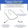 WR02X12603 Defrost Heater, 1476453 Refrigerator Defrost Heater Compatible With GE