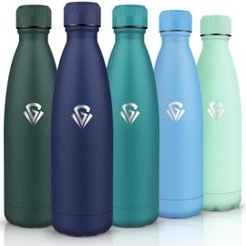 HoneyHolly Thermos Flask, 18/8 Stainless Steel, Water Bottle, Stainless Steel, 750 ml, BPA-Free, Sports Water Bottle, Double-Walled Vacuum Insulated, Thermos Flask for Outdoor, Camping, Picnic,