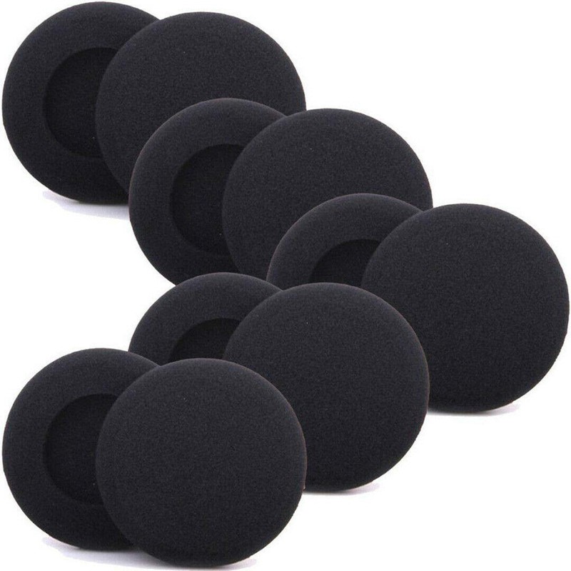 Ear Cushions Foam Replacement 60mm/2.4" Disposable Headphone Headset Earphones Sponge