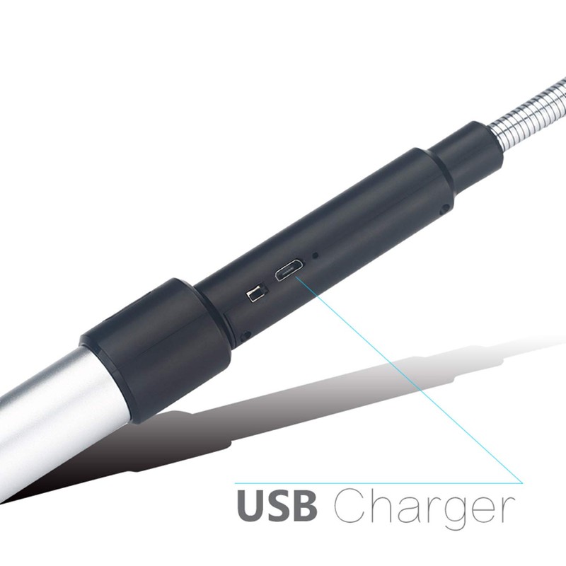 Summoner Electric Rechargeable USB Plasma Lighter, Telescopic & 360 Arc,