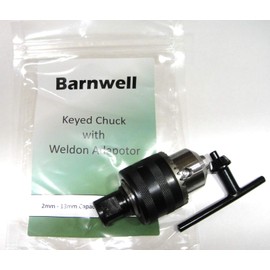 Barnwell Keyed Chuck with Weldon Adaptor to be Used with Mag Drills