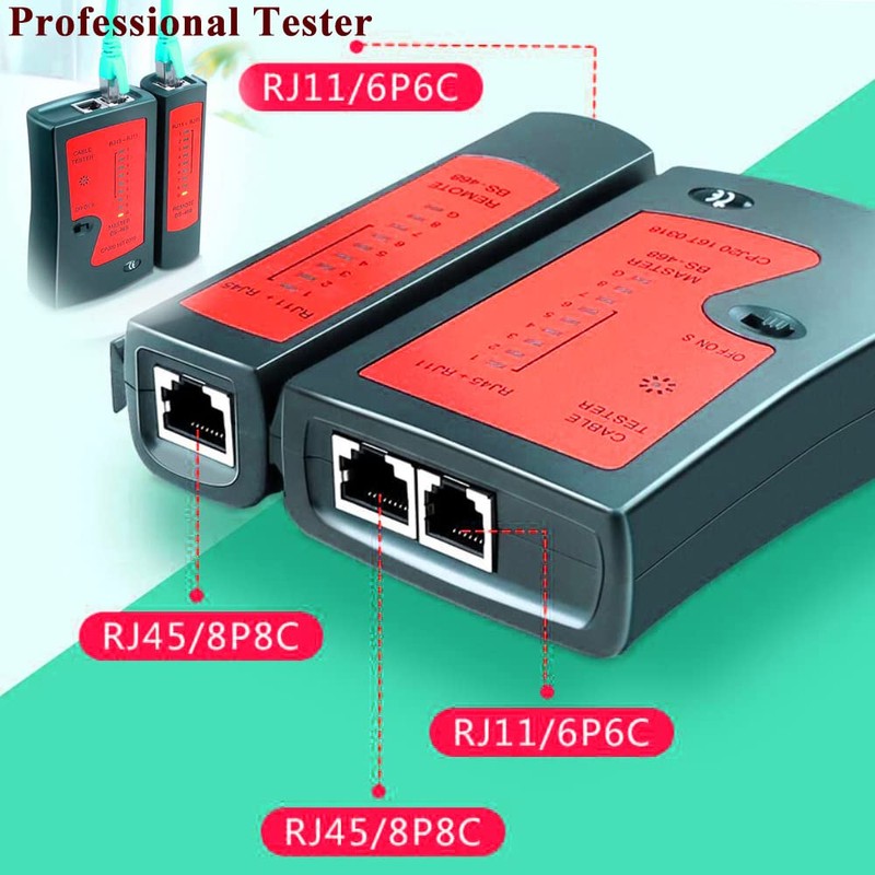 LEATBUY RJ45 Crimp Tool Set Cat5 Cat5e Crimper Cat6 Crimping