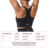 COOLMATE T Back Sport Bras, Black, Large