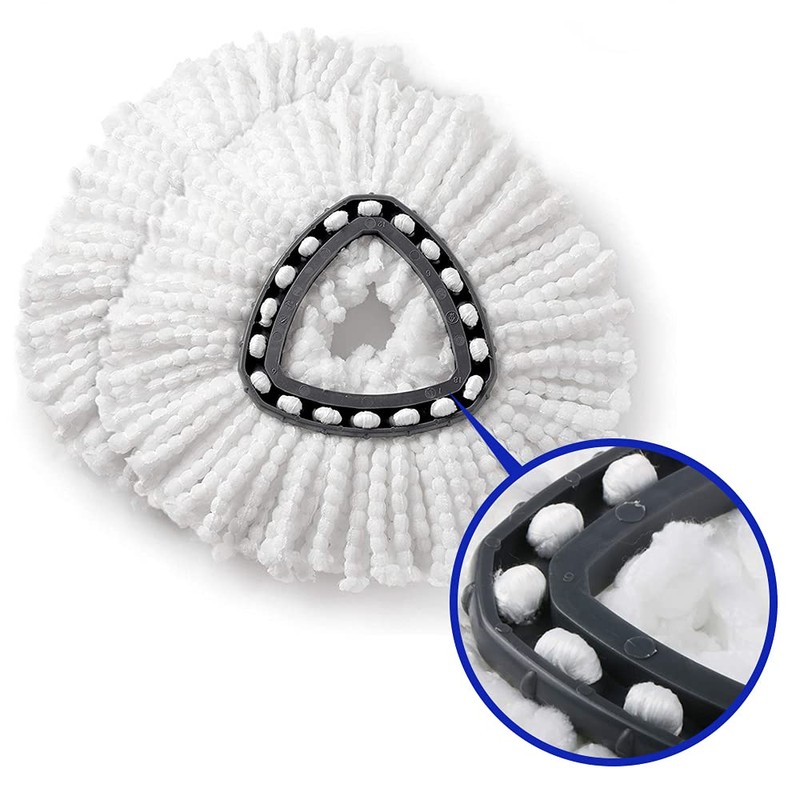 4 Pack Mop Replacement Heads for O-Ceda EasyWrin Spin Mop,