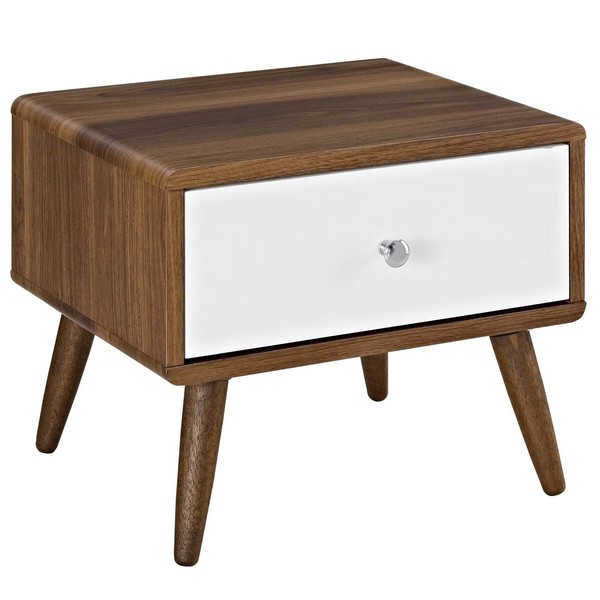 Modway Transmit Mid-Century Modern Nightstand or Side Accent Table in