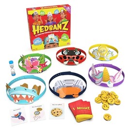 Spin Master Games, Hedbanz 3.ª edición 2025, Juego de adivinar imágenes, Preguntas rápidas y diversión a Toda Velocidad, Juego Sencillo para niños y f