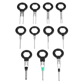 11 Piece Wire Release Tool, Keenso Auto Connector Terminal Removal Tool Wire Tab Release Tool Pin Extraction Tool Kit Terminal Removal Key Tool