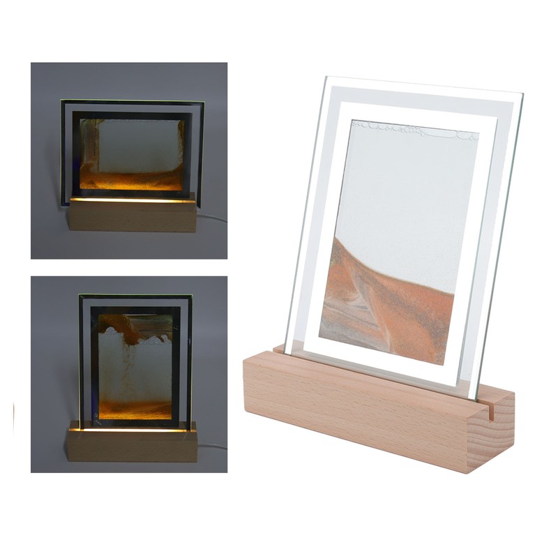 Quicksand Painting Night Light Innovative Decoration Light Mobile USB LED