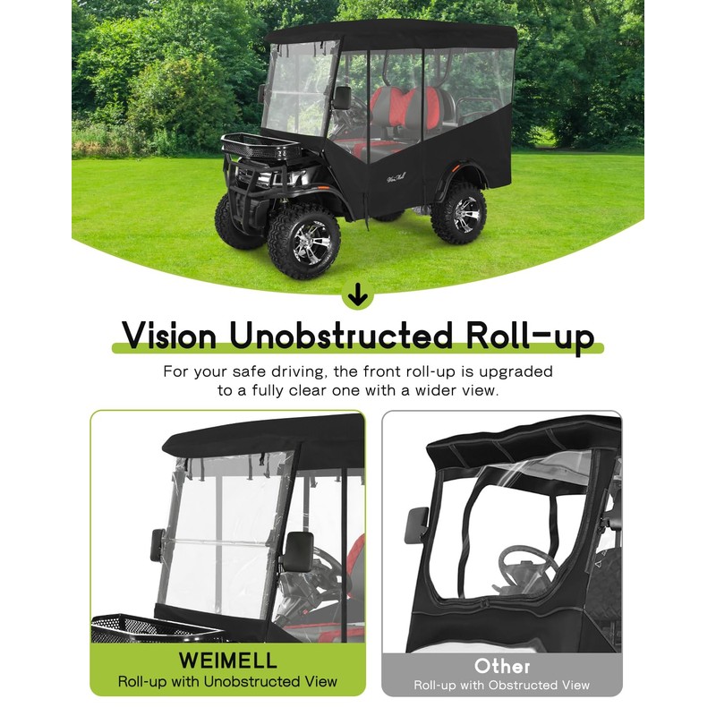 Golf Cart Enclosure 4 Passenger for EDACAR TERRAIN 4 MODEL