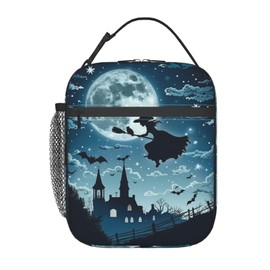 SIUKUS Insulated Lunch Box for Kids Boys Girls, Reusable Lunch Bag for School, Office, Work, Picnic, Travel, Witch Lunch Box