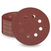 LESNIC 80 Grit Sanding Discs 50 pcs, 125mm Sanding Sheets