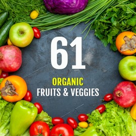 UpNourish Organic Fruits and Veggies Supplement - Support Diet Balance, Body Cleanse & Energy - 480 Fruits and Super Greens Capsules from Nature - Fruit and Vegetable Supplements for Adults & Kids