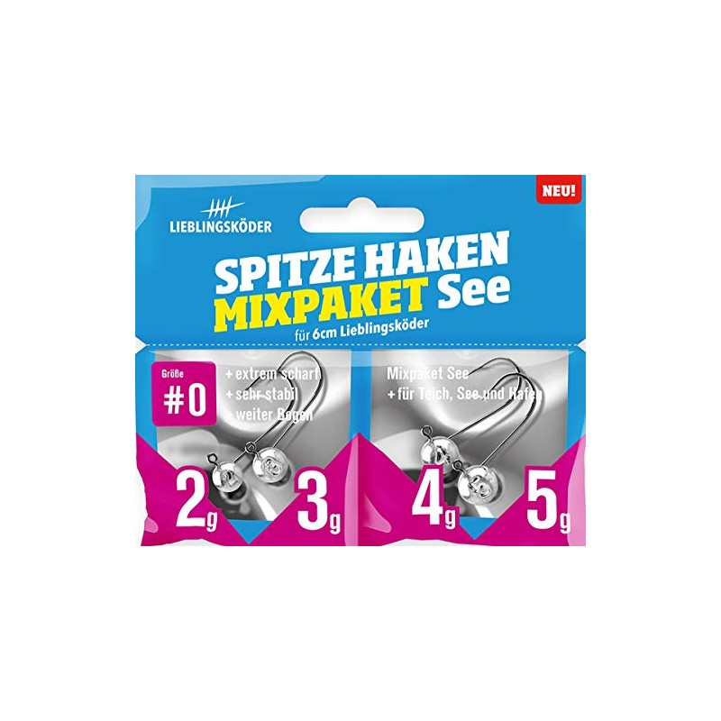 Lieblingsköder Lace Hook #0 Mix Pack Lake