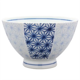 Hasamiyaki 404184 Rice Bowl, Large Ichimasa Leaf Pattern