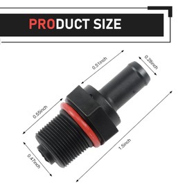 Dogary Car PCV Valve, Positive Crankcase Ventilation Valve Replacement Parts, One Way Exhaust Valve with Seal, OEM：267402G000 2674003000，Compatible with Hyundai Genesis Kia (Black)