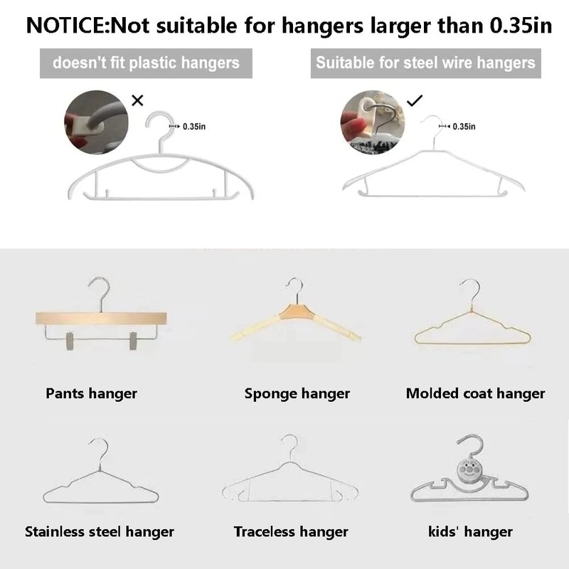 Clothes Hanger Connector Hooks, 80PCS Sturdy Mini Cascading Hanger Hooks,
