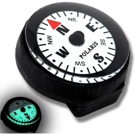POLARIS Waterproof Micro Compass 2 Models/Watchband Compass or EDC Compass (Watchbelt Compass, 2)