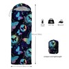 HOSIMA Kids Sleeping Bag for Boys Girls,Blue Butterflies Print-Lightweight Warm