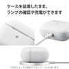 Elecom AVA-AP3TSWH Touch Slim Case with Carabiner, 3rd Generation AirPods