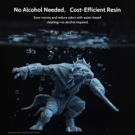 FUNCECOL Water Washable 3D Printer Resin, Easy to Use & Clean, High Precision 3D Printing Resin, 405nm UV-Curing Photopolymer Liquid for MSLA/DLP/LCD 3D Printers, 1000g White