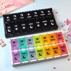 WOWHOUSE Pill Box Twice Daily Weekly Open a Lid to