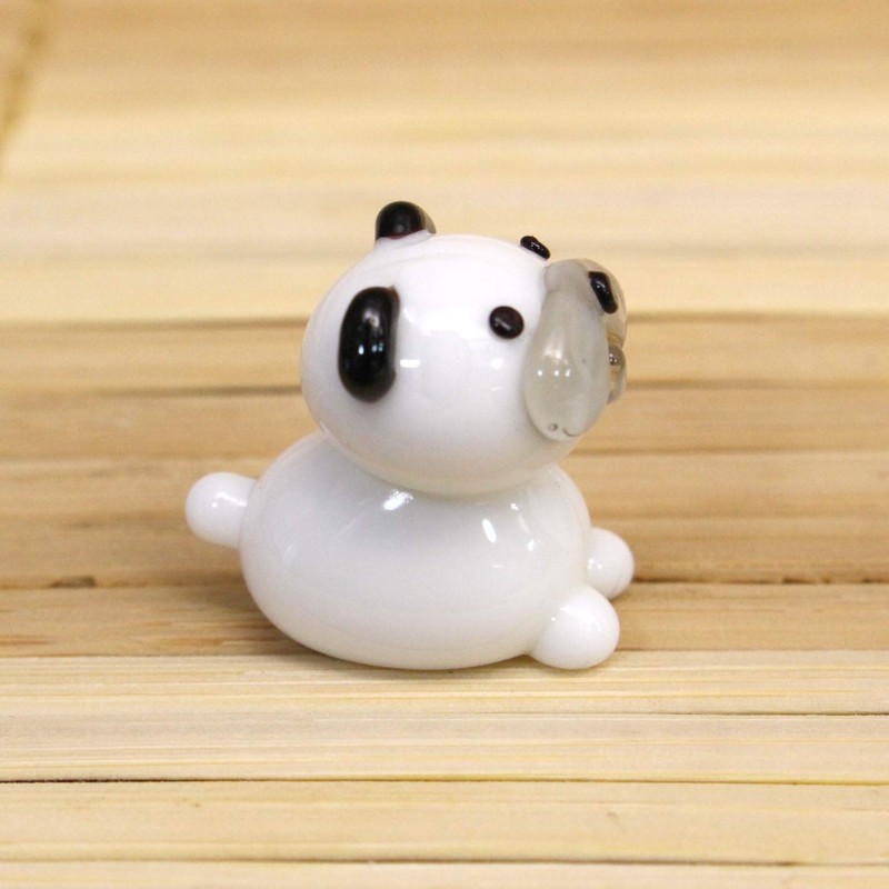 Four Cart CKK439 White Figurine Total Length: 0.7 inches (18