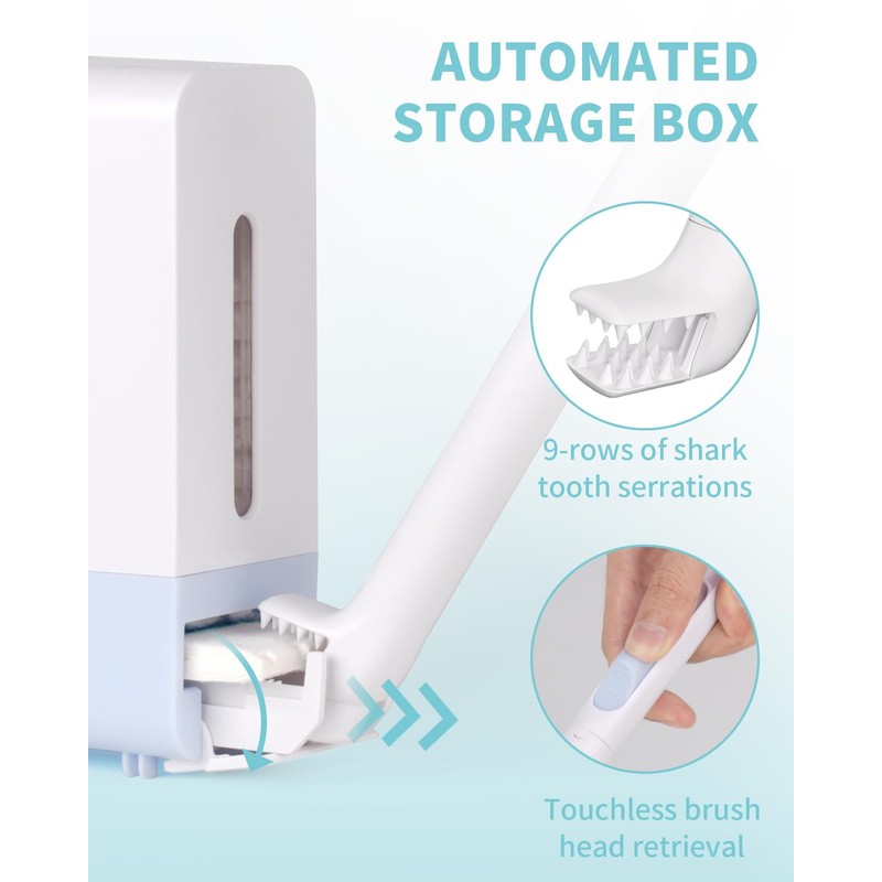 AIR U+ Disposable Toilet Brush Wand for Scrubbing Bubbles Flushable