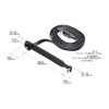 THANKO IPHCBLGM L-Shaped Lightning Charging Cable for Horizontal Gaming