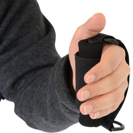 Universal Cuff Adaptive Utensil Holder Hand Strap Utensil Holder Adjustable Elder Eating Assistance Cuff Holding Cutlery Elastic Aid Utensil Cuff Holder Strap for Parkinson Arthritis Tremors Patients