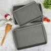 Oster Greystone 3 Piece Carbon Steel Nonstick Kitchen Baking Pans/Cookie