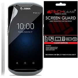 TECHGEAR [3 Pack] Screen Protectors Compatible for Zebra TC52 / TC57 Touch Computer Barcode Scanner, CLEAR LCD Screen Protectors Cover Guards