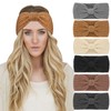DRESHOW Crochet Ear Warmer Headband Soft Knit Turban Stretch Headbands