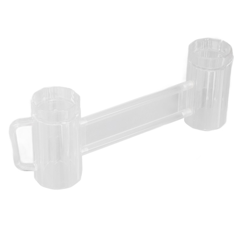Beer Mug Acrylic Double Conjoined Beer Glass with Handle for