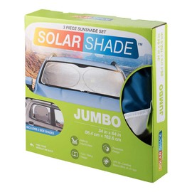 TYPE S Windshield Silver Foil Sunshade 3-Piece Kit (Jumbo)