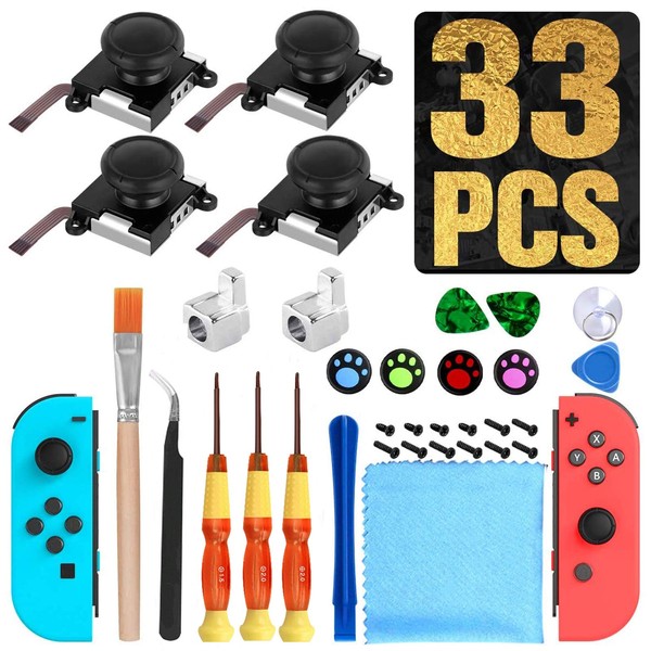 AGPTEK　Switch Joy-Con　交換部品　バックルロック4個 修理パーツ 左右カードバックル修理部品 for ニンテンドー ジョイコン 尾錠 Joy-Conのレール構造で耐久性の問題解決 合金材質